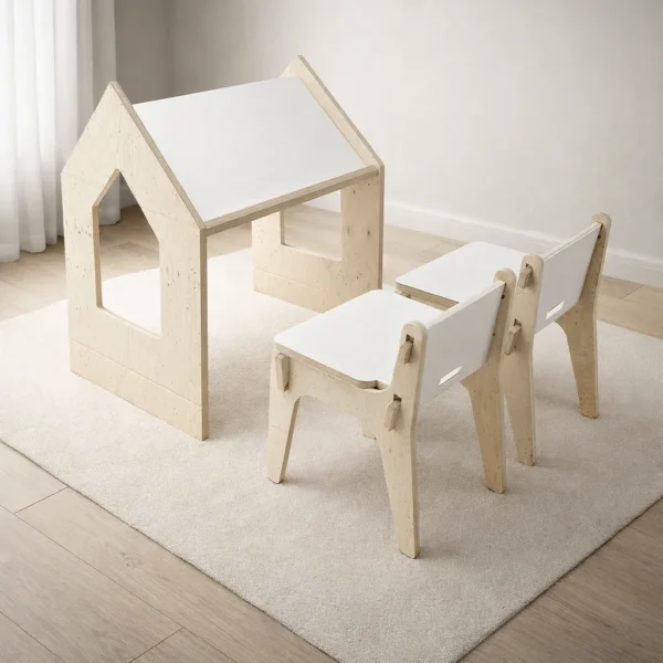 סט שולחן ושני כיסאות