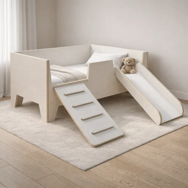 מיטת מעבר עם מגלשה